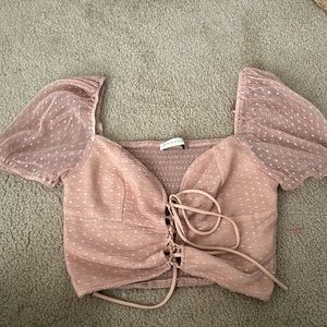 Super cute nude top from a beach boutique